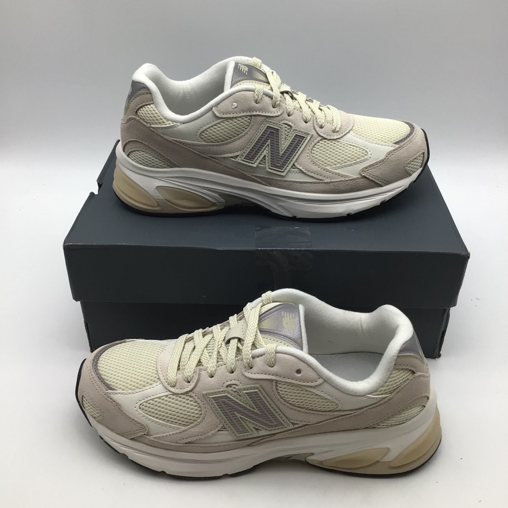 New Balance 2010 Grey Cream Suede Mesh Sneakers U201079X Mens Size 8 NEW